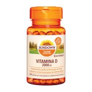 Suplemento Alimentar Sundown Vitamina D 2UI 200 C&aacute;psulas
