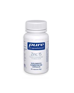 Suplemento Alimentar Pure Encapsulations Zinco 15mg 60 Cápsulas