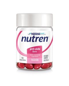 Nutren Pré-Ciclo Suplemento Alimentar Feminino TPM - 10 cápsulas