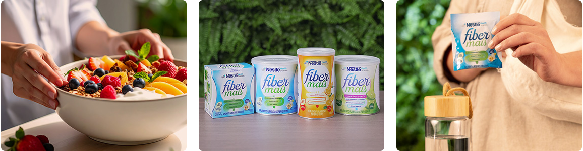 Suplemento alimentar de fibras FiberMais Sem Sabor 50g