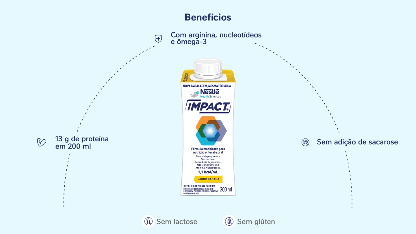 Nutrição Enteral e Oral Impact Banana 200mL TETRAPACK