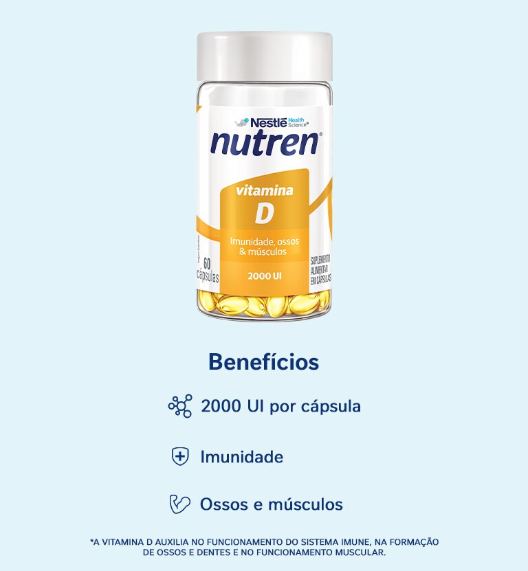Suplemento Alimentar Nutren Vitamina D 2.000 UI 60 Cápsulas