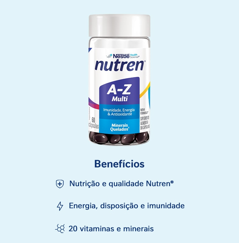 Suplemento Alimentar Nutren A-Z Multivitamínico 60 Cápsulas
