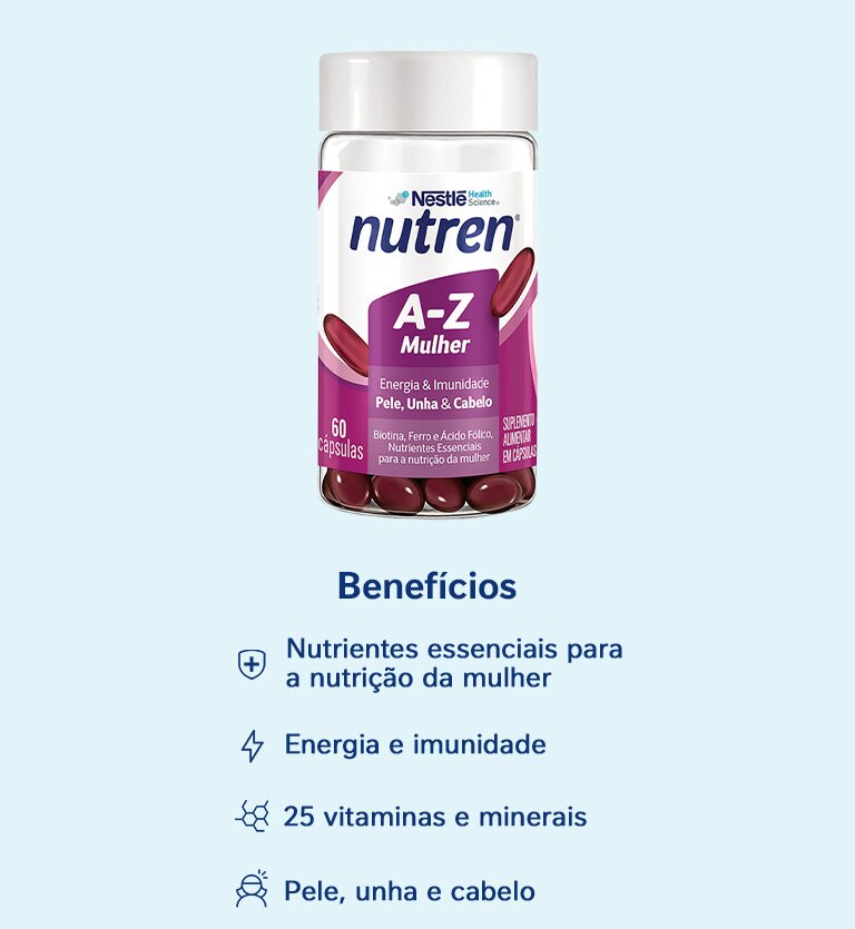 Suplemento Alimentar Nutren A-Z Mulher 60 Cápsulas