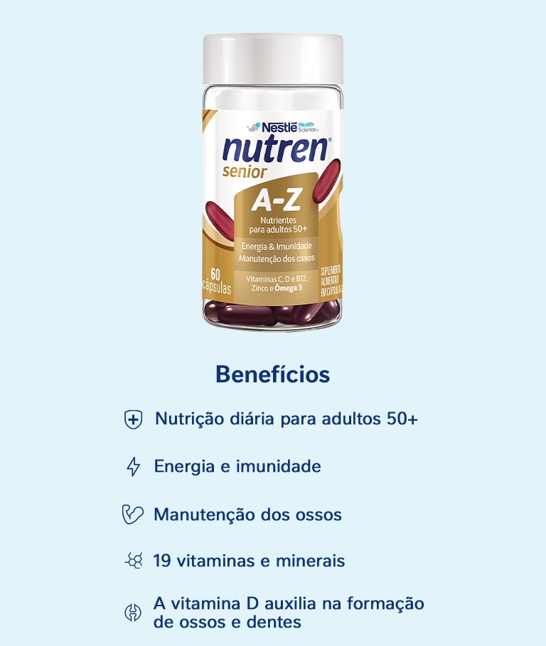 Suplemento Alimentar Nutren Senior A-Z 60 Cápsulas