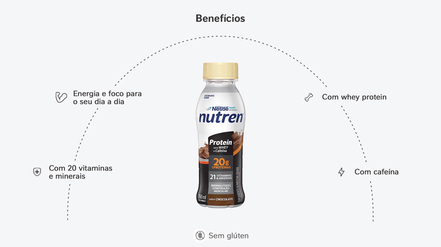Suplemento Alimentar Nutren Protein Chocolate 24x260mL