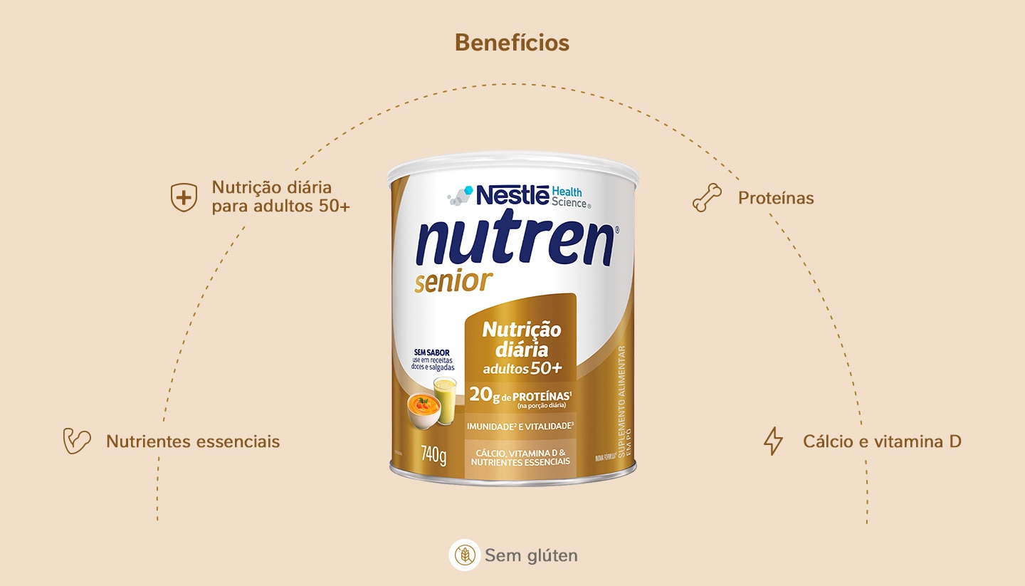 Suplemento Alimentar Nutren Senior Sem Sabor 740g