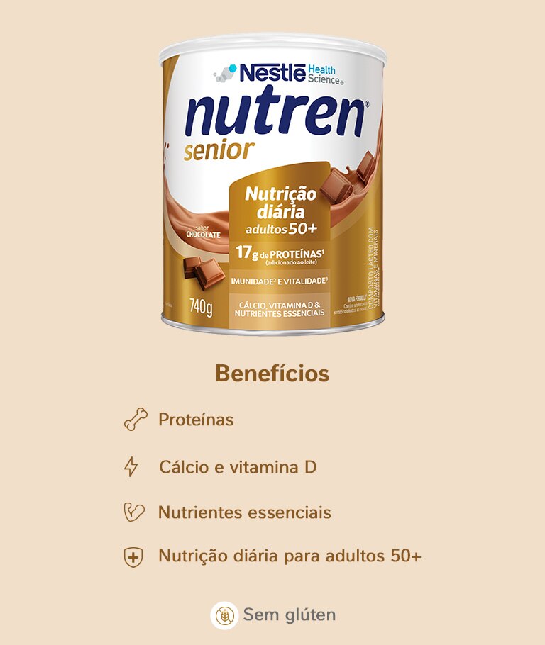 Complemento Alimentar Nutren Senior Chocolate 740g