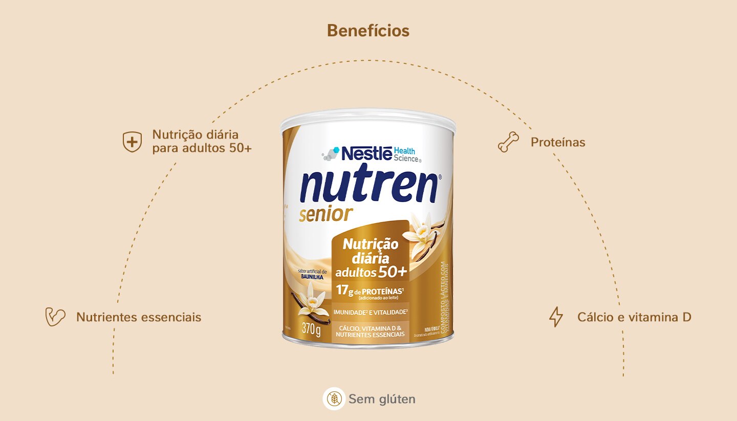 Complemento Alimentar Nutren Senior Baunilha 370g