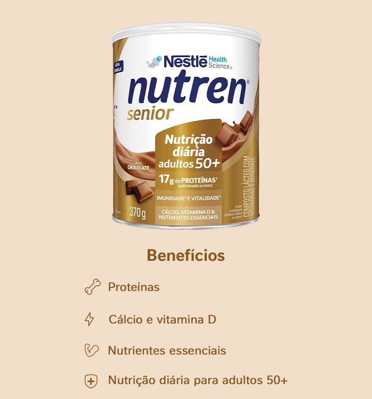 Complemento Alimentar Nutren Senior Chocolate 370g