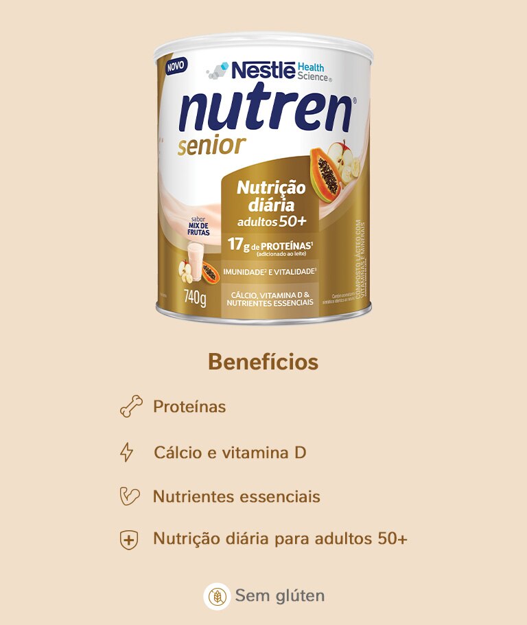 Complemento Alimentar Nutren Senior Mix de Frutas 740g