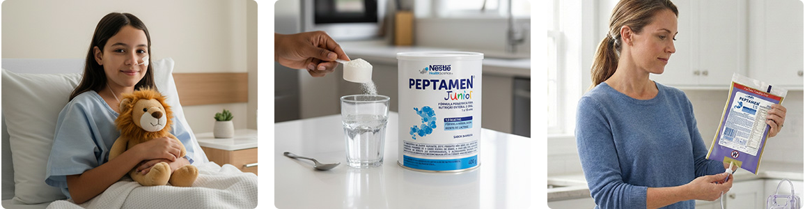 Nutrição Enteral e Oral Peptamen Junior Baunilha 400g