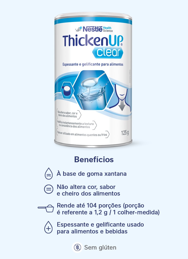 Espessante e Gelificante Alimentar Resource Thicken Up Clear 125g