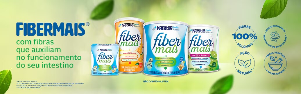 Suplemento alimentar de fibras FiberMais Sem Sabor 50g