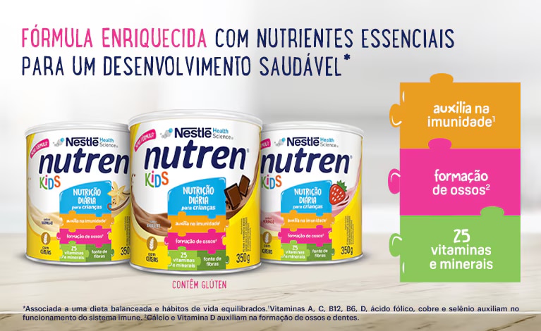 Complemento Alimentar Nutren Kids Morango 350g