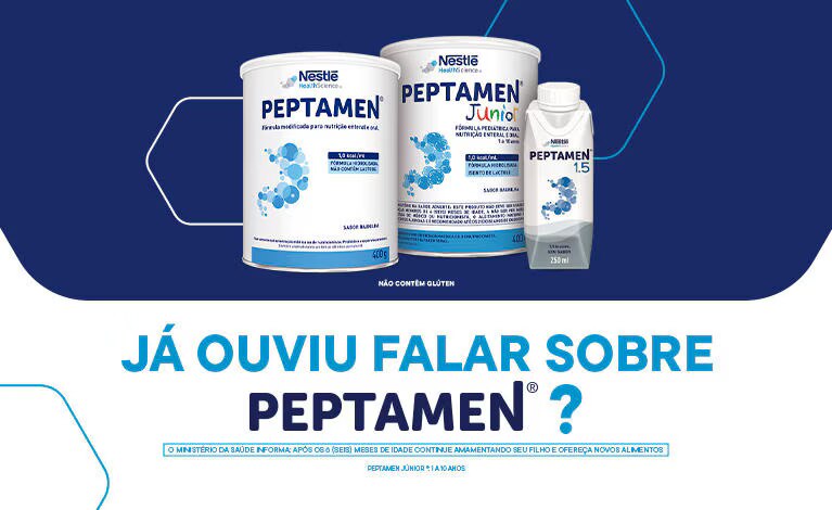 Nutri&ccedil;&atilde;o Enteral e Oral Peptamen Junior Baunilha 400g